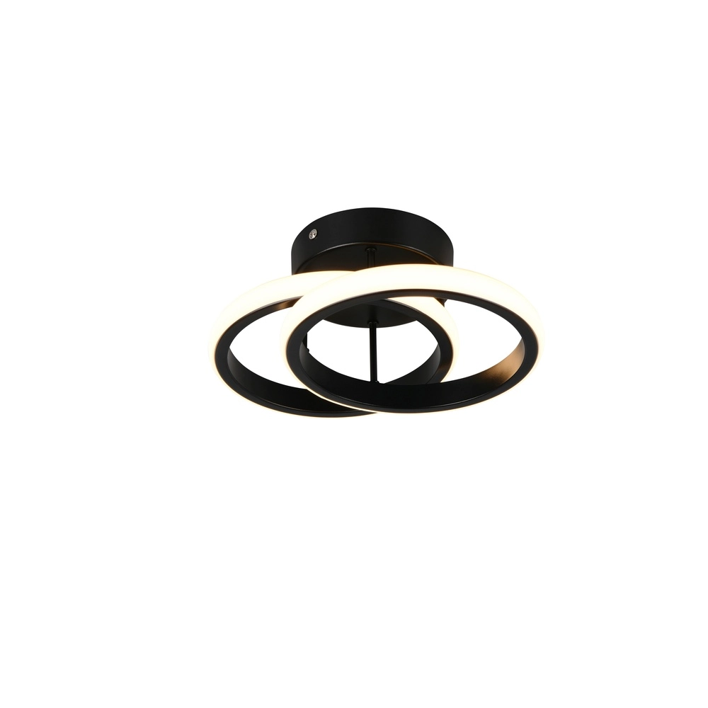 Plafonnier noir Kasia  Conception ronde Plafonnier noir Kasia  Conception ronde