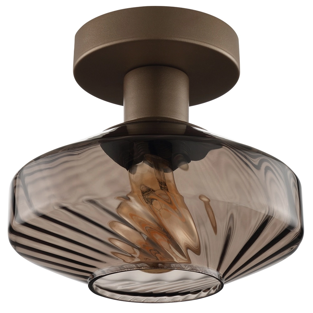 Lampe de plafond unique Lyn brun café Ø 28cm Brilliant 4004353477027