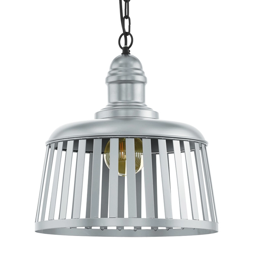 Lampe suspendue Wraxall 1 noir avec gris argenté Eglo 9002759330255