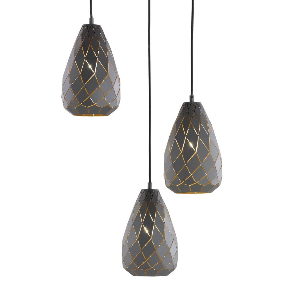 Lampe à suspension Onyx design Trio 4017807390346