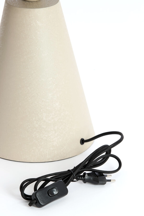 Lampe de table design Surrina crème Ø 31cm Light & Living 8717807743567