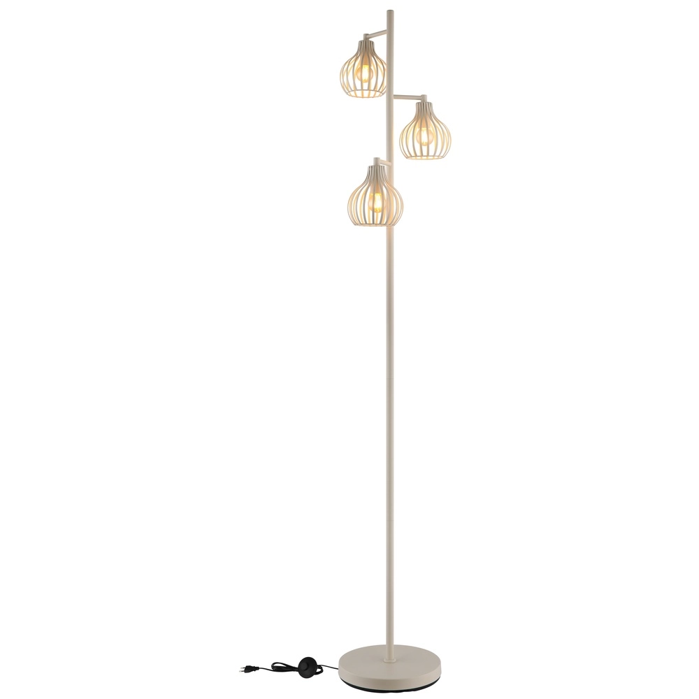 Lampe de pied à 3 lumières Mateo Crème Globo 9007371572236