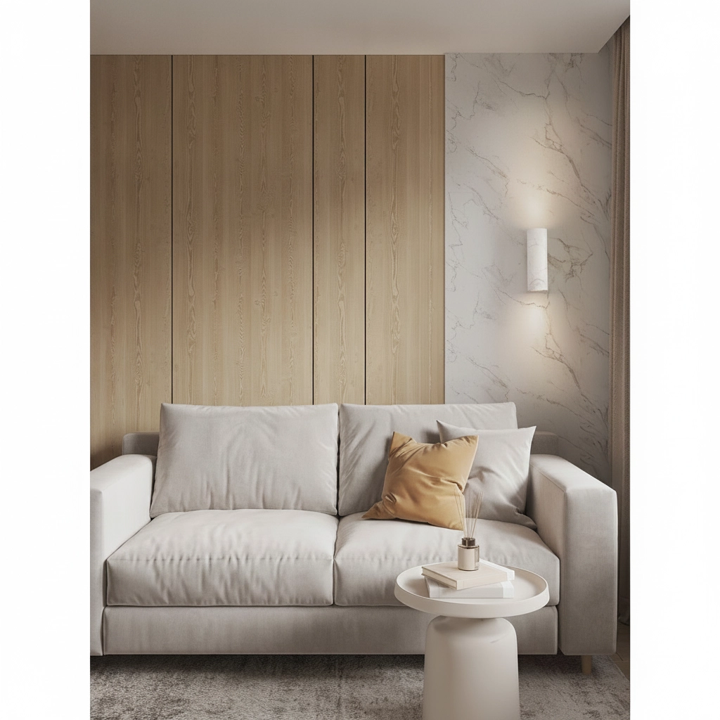 Lampe murale de conception Olvio Marbre blanc