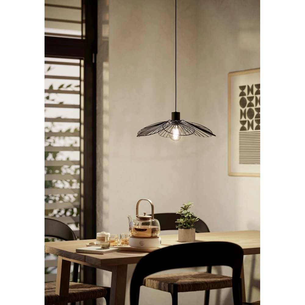 Lampe suspendue Binacua noir Ø 45cm Eglo 9008606405909
