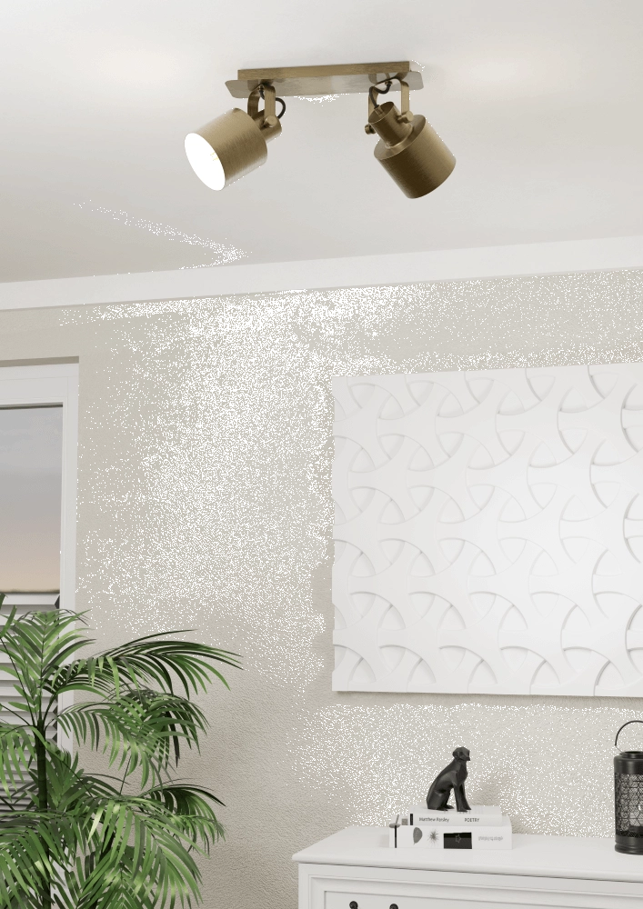 Spot de plafond en laiton Southery 2 lumières Eglo 9002759438180