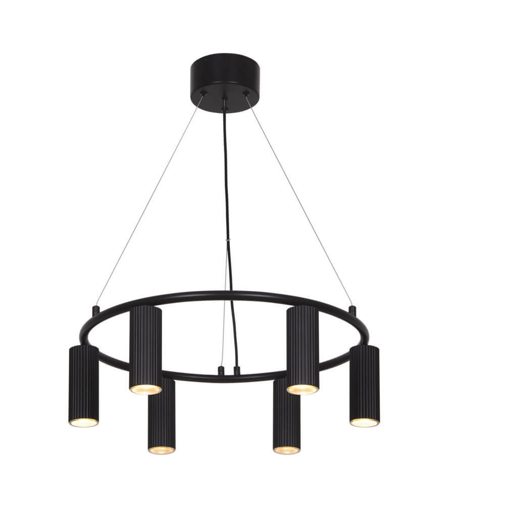 Suspension design Vico noir 6 lumières Nordlux 5704924024481