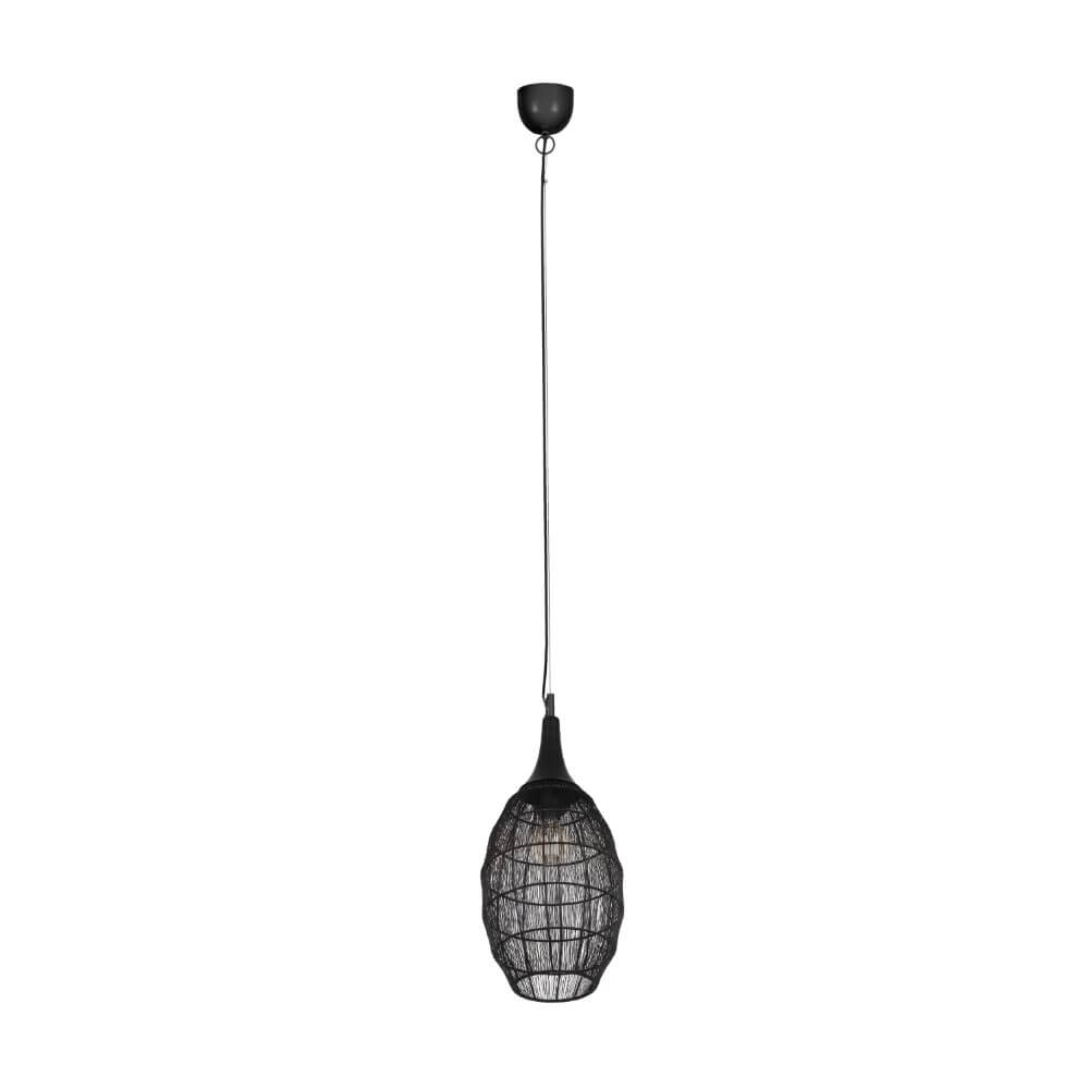 Lampe à suspension ovale Soraya Ø 26 cm - noir Trio 4017807617436