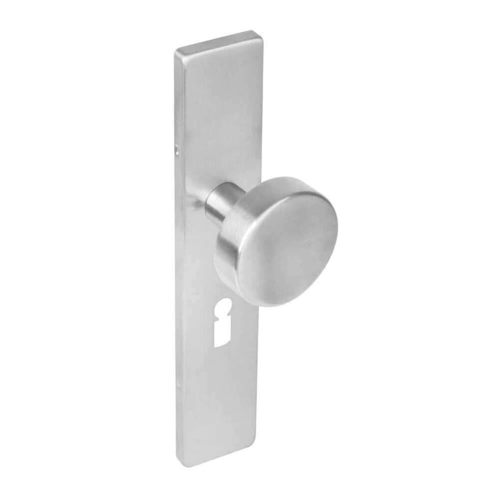 Poignée de porte droite Kurano Trou de serrure 56mm Acier inoxydable