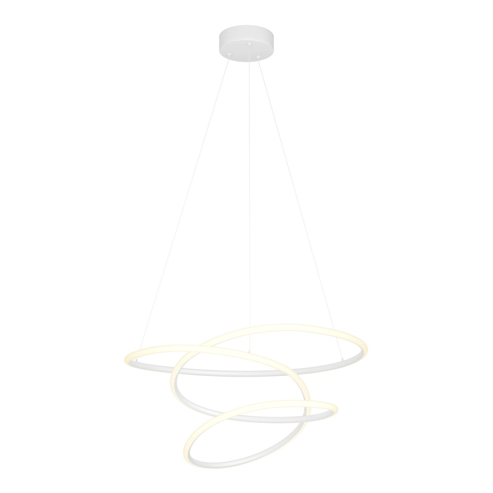Lampe pendante moderne Racale Ø 58cm de blanc