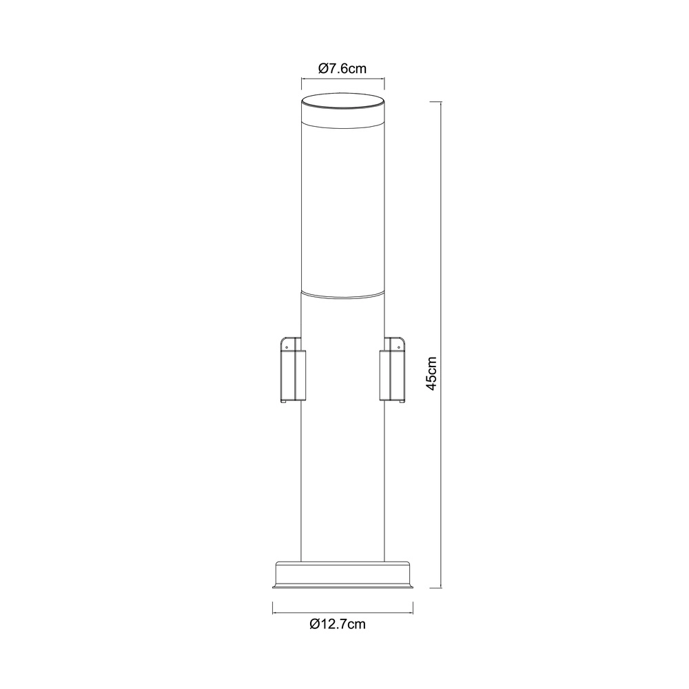 Lampe de jardin Boston Acier inoxydable avec douille Globo 9007371123926