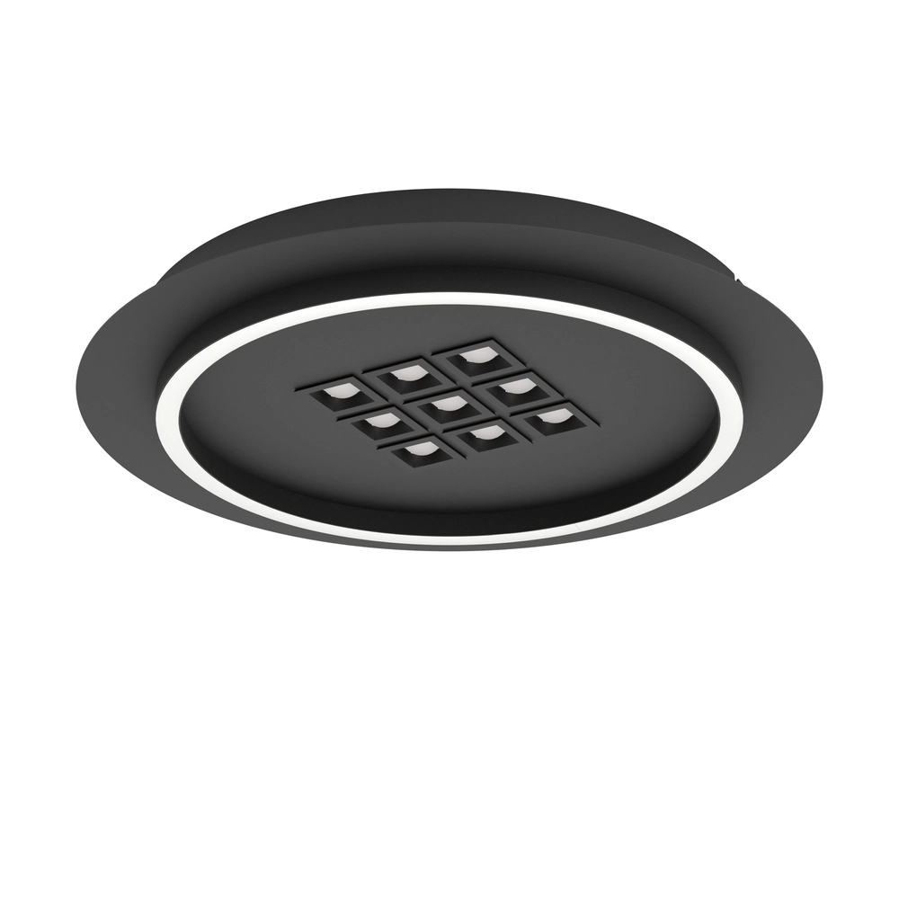 Lumière LED moderne de plafond Balazote Ø 38cm - noir