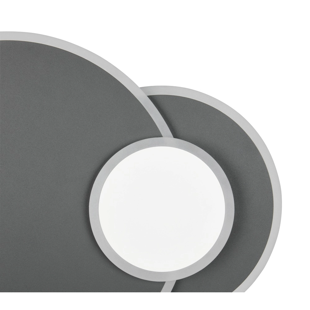 Lampe de plafond ronde Serea Noir Trio 4017807703818