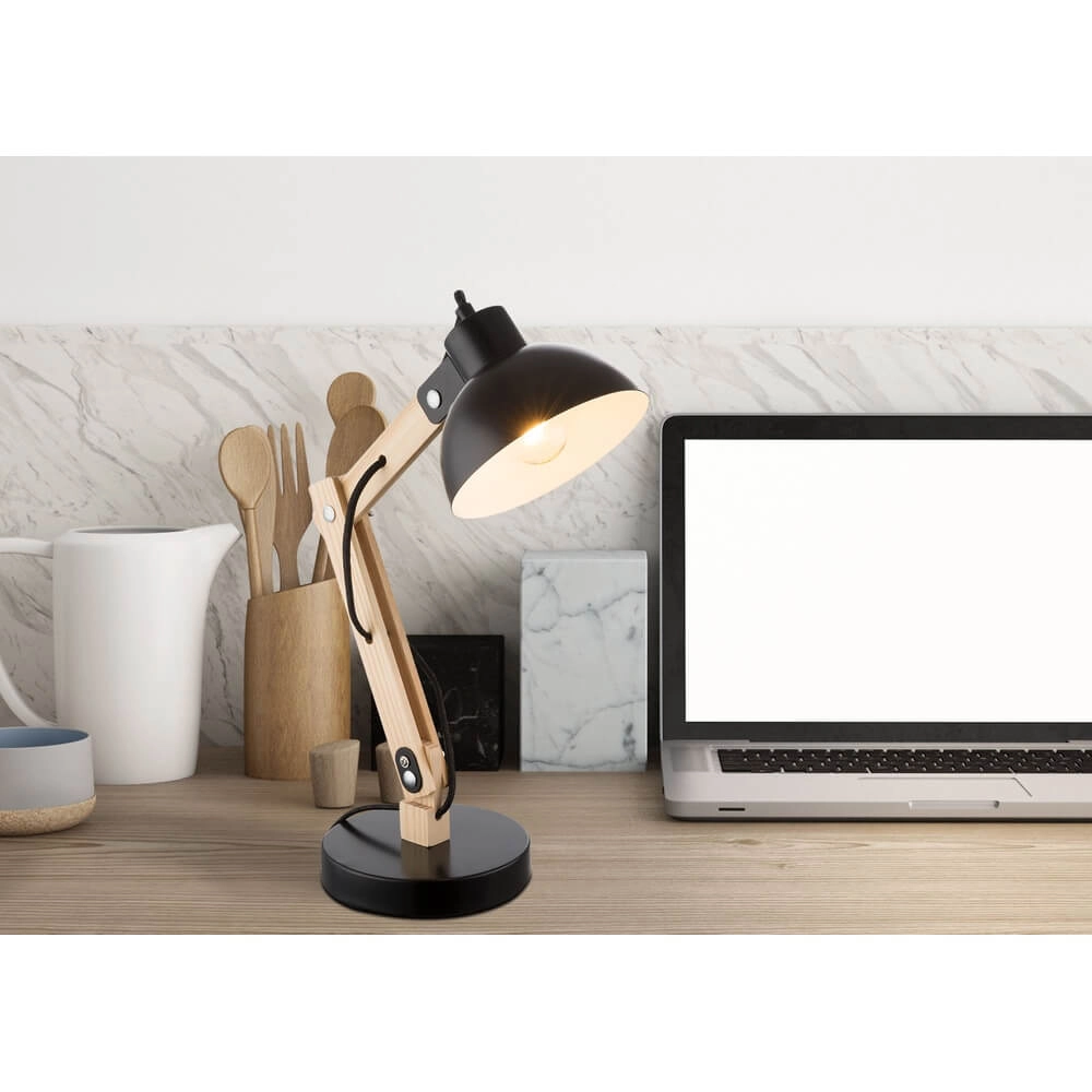 Lampe de bureau Tongariro noir Globo 9007371351015