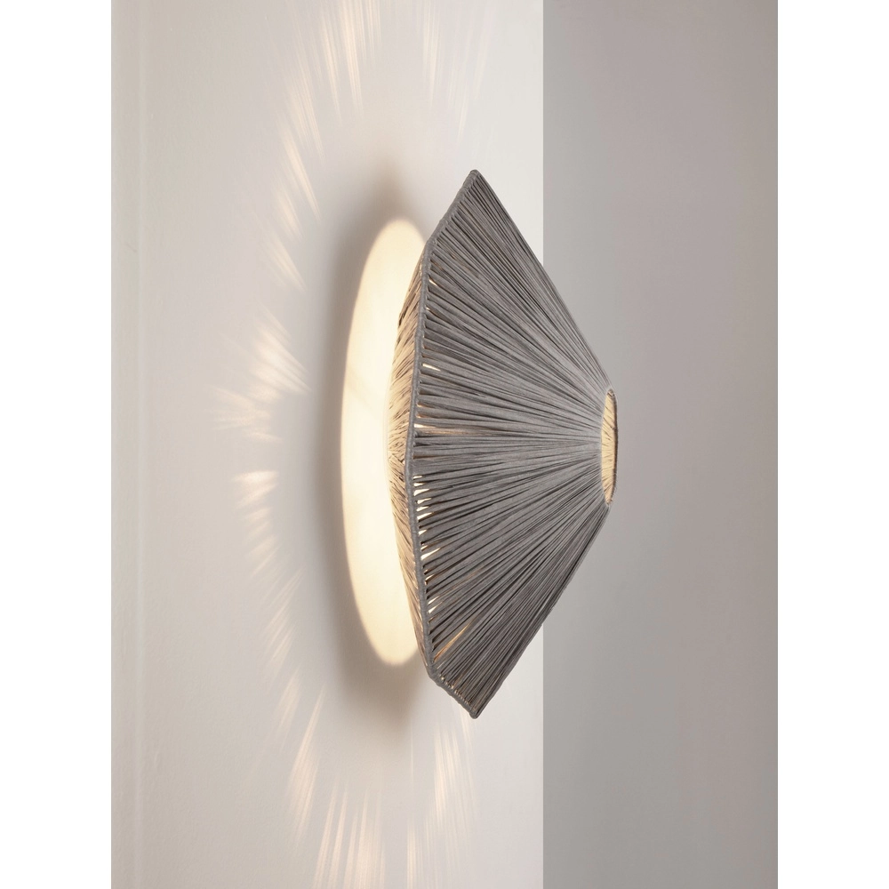 Lampe murale Elvio gris Ø 45cm Lyora 5212017493897