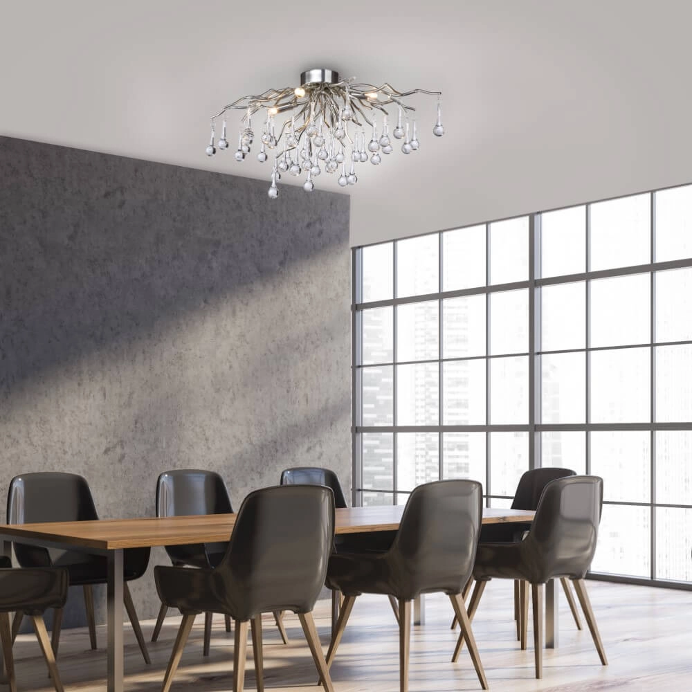 Lustre Icicle métal 60cm Paul Neuhaus 4012248352076