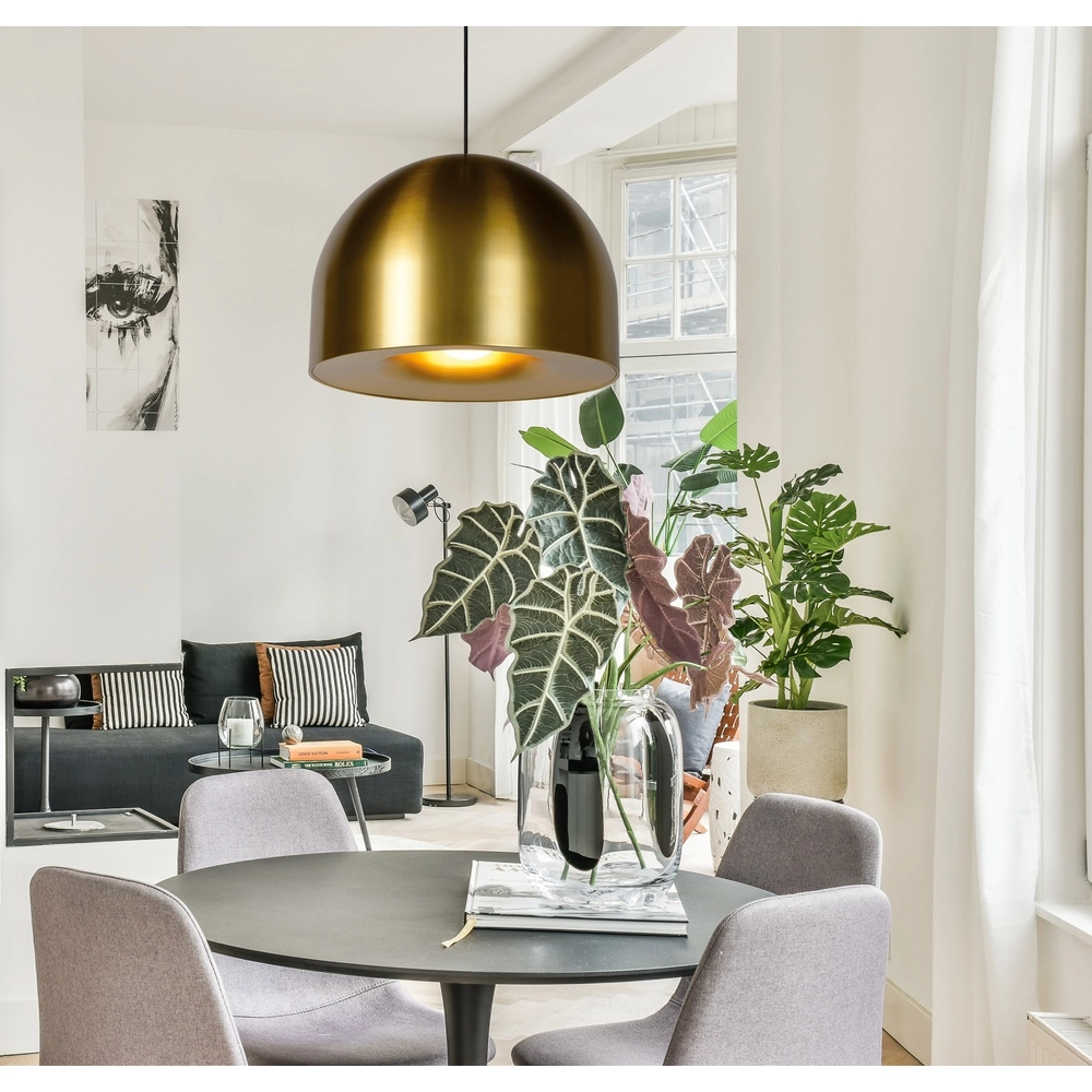 Lampe pendante moderne en laiton Akron Ø 50cm - 1x E27 Premium by Lucide 5411212202086