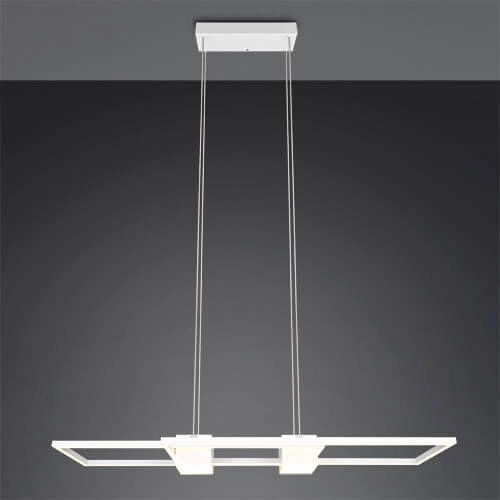 Lampe suspendue LED pour bureau Albany blanc Trio 4017807610338