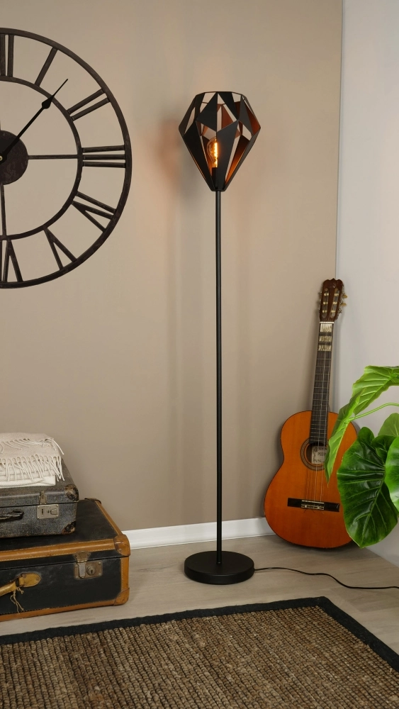 Lampadaire noir Carlton 5 Ø 25,5 cm Eglo 9002759437022