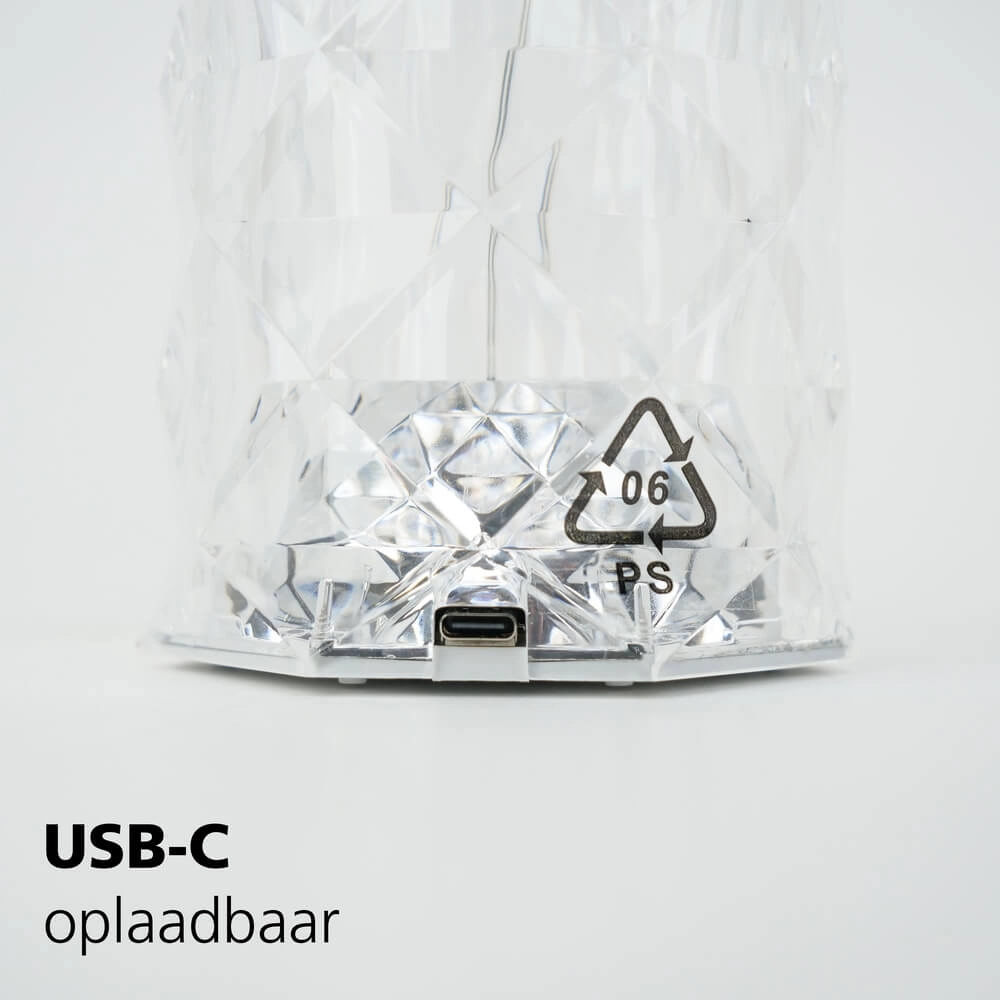 Lampe de table rechargeable Lucignano transparent Eglo 9002759758165