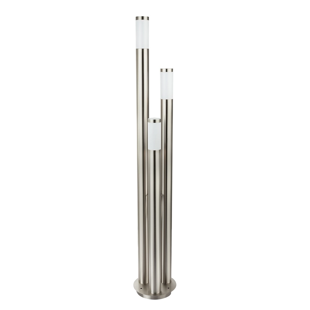 Lampe de jardin à 3 lumières Boston Acier inoxydable