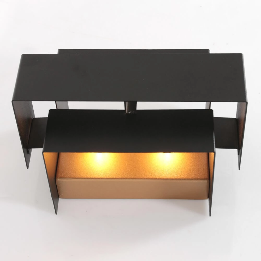 Spot mural noir Muro allongé Steinhauer 8712746152715