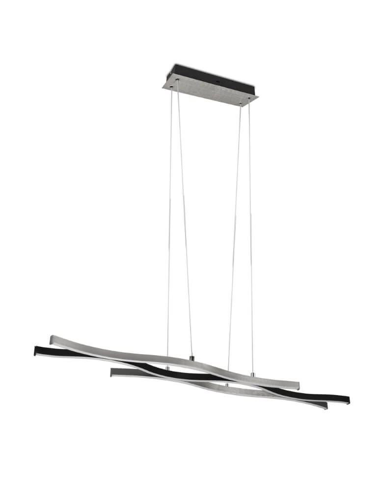 Lampe suspendue Blaze noir avec du métal Trio 4017807540161