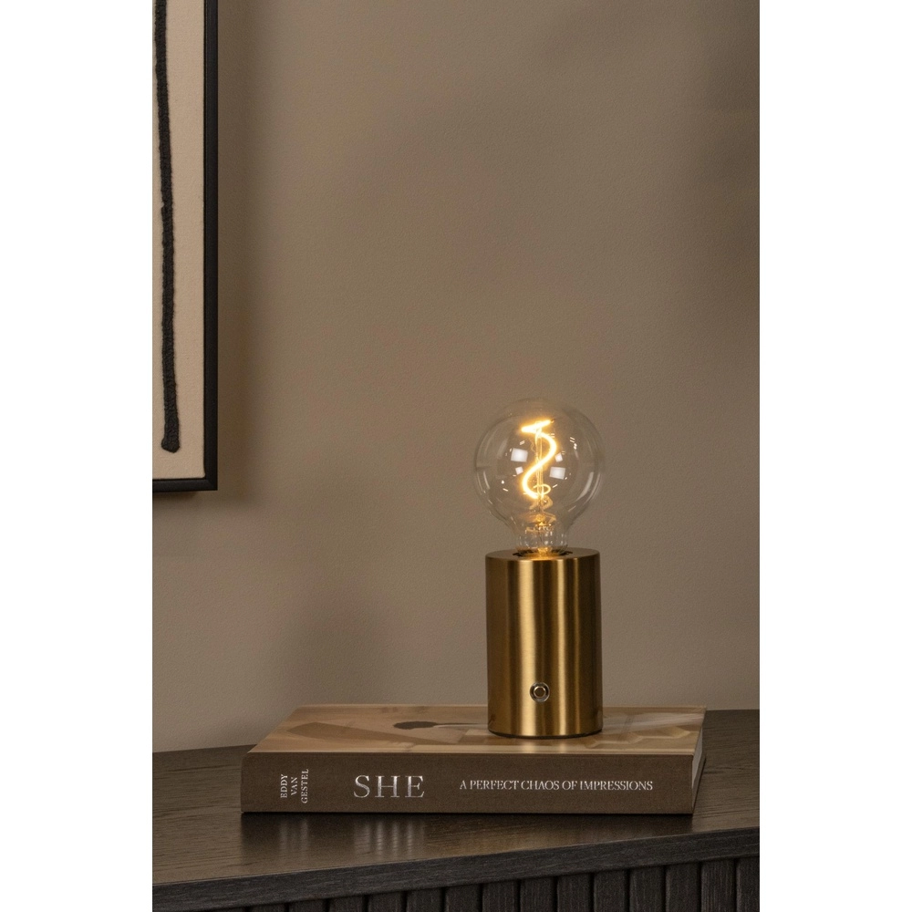 Lampe de table rechargeable Vivo Or Lucide 5411212520845