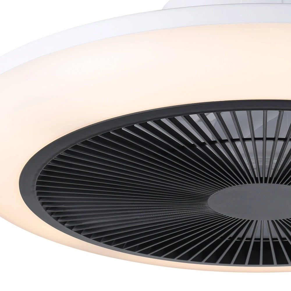 Ventilateur de plafond Sayulita blanc avec noir Ø 46cm Eglo 9002759352349