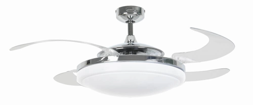 Ventilateur de plafond chromé Fanway Evo 2 Ø 122 cm