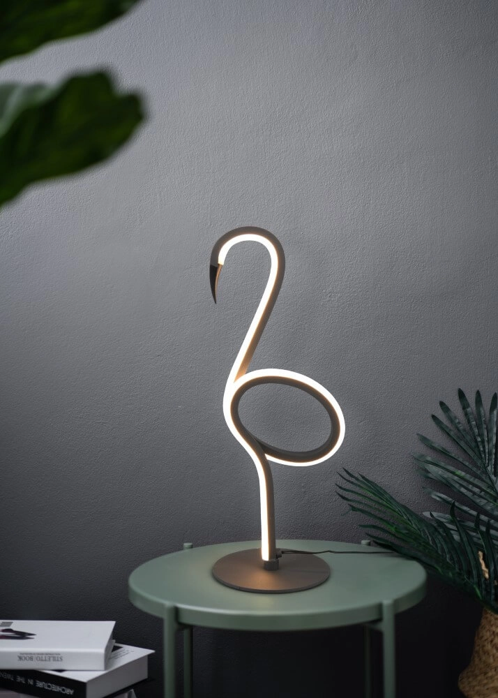 Lampe de table LED flamant noir Ingo Trio 4017807613698