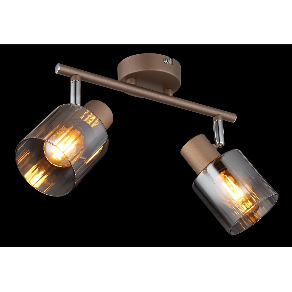 Lampe de plafond Walton 2-café marron clair Globo 9007371592173