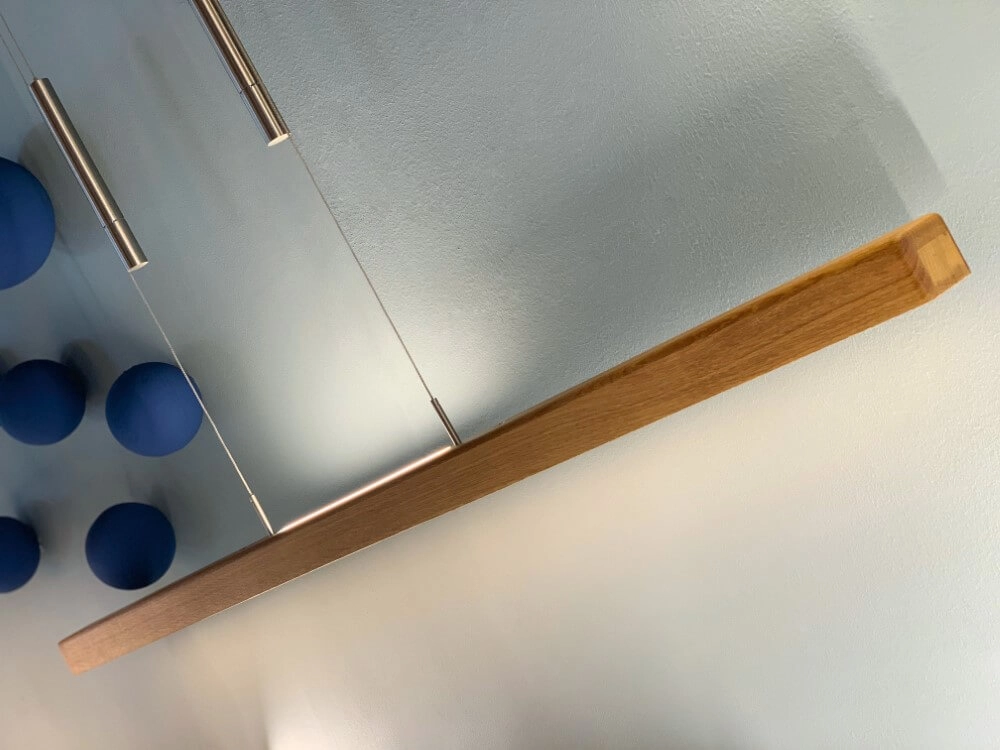 Lampe suspendue de haut en bas Leonora 121 cm - chêne huilé HerzBlut 4021273026265