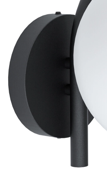 Lampe globe murale design Prata Vecchia noir Eglo 9002759987312