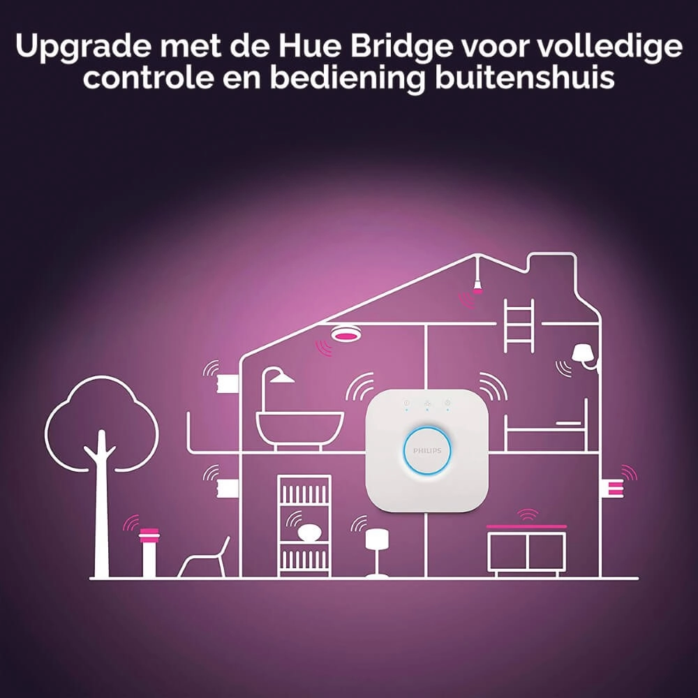 Spot encastrable rond Hue Centura - White and Color gris argenté orientable Philips 8720169318793