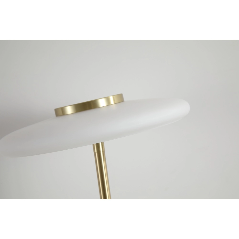 Lampe de table Record Or avec verre blanc Searchlight 5053423298825