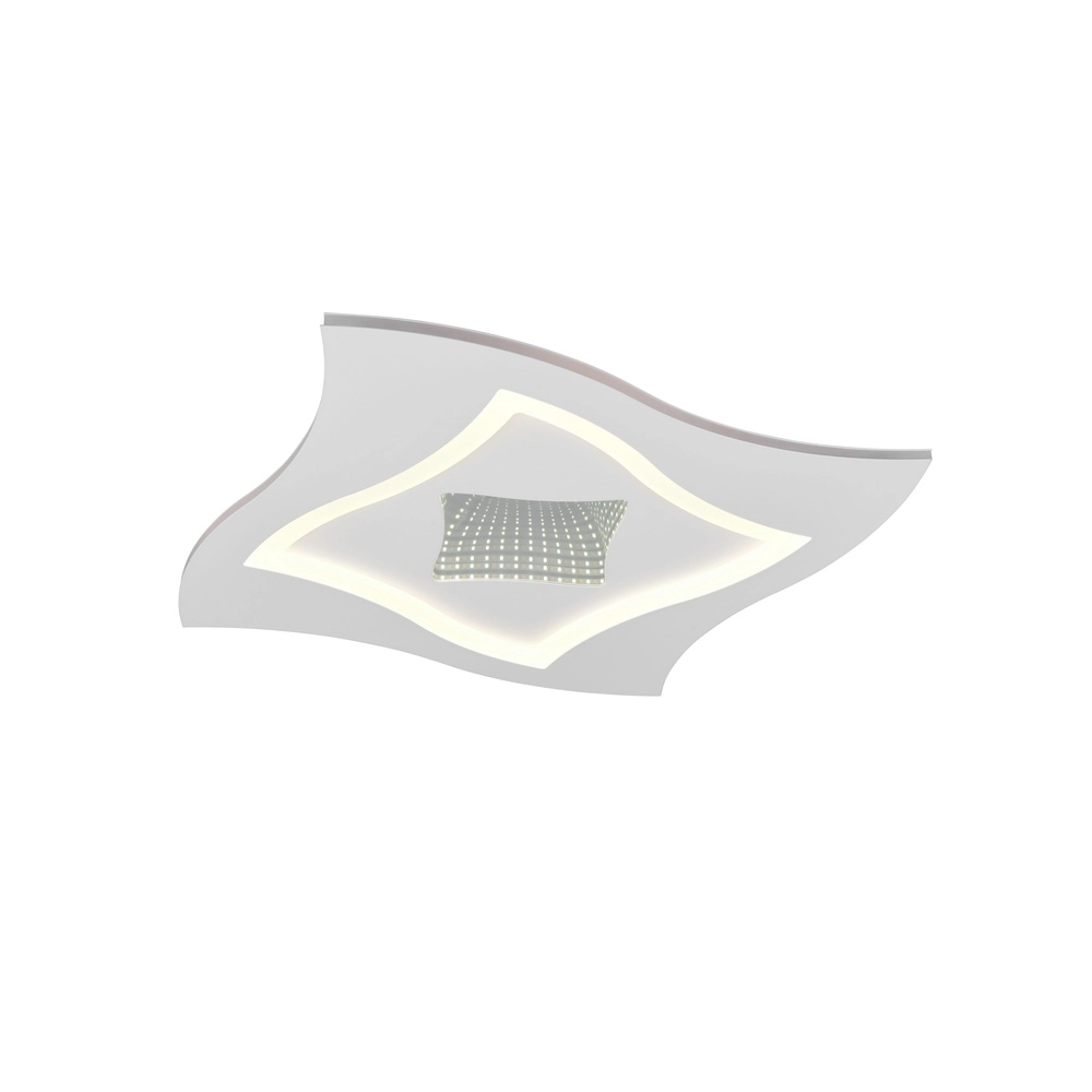 Plafonnier moderne Klint blanc 50cm Trio 4017807653465
