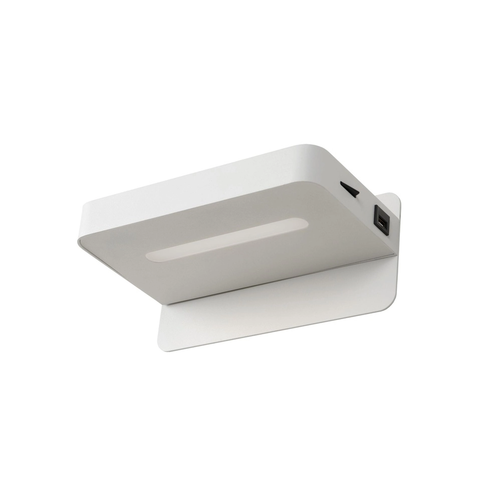 Lampe de chevet Atkin avec point de charge USB blanc