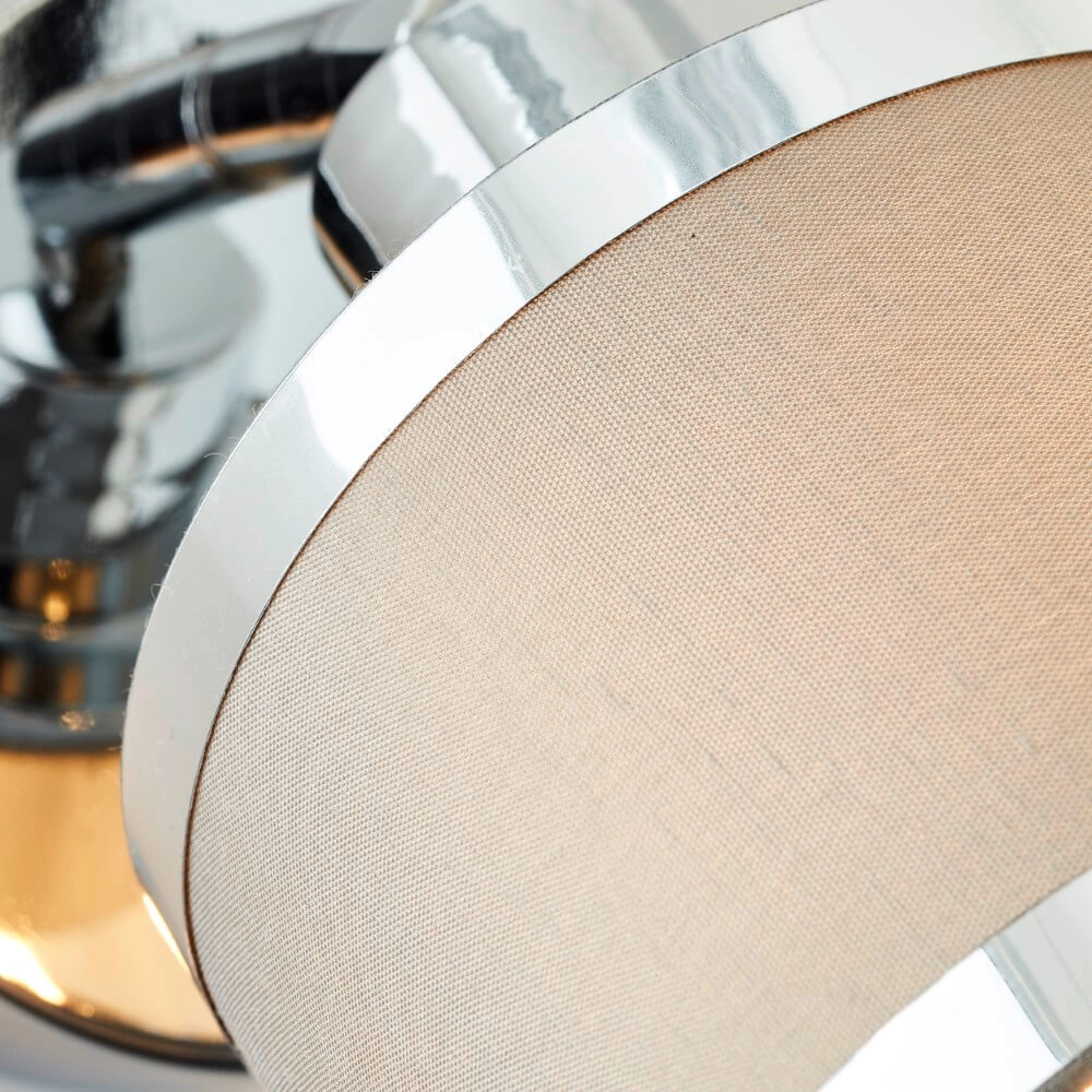 Chrome avec applique grise Alexia conception Brilliant 4004353424137