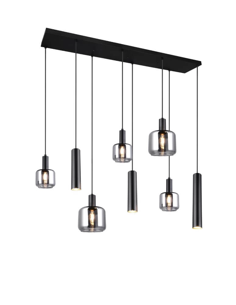 Lampe suspendue pour table à manger Mataro avec pendules