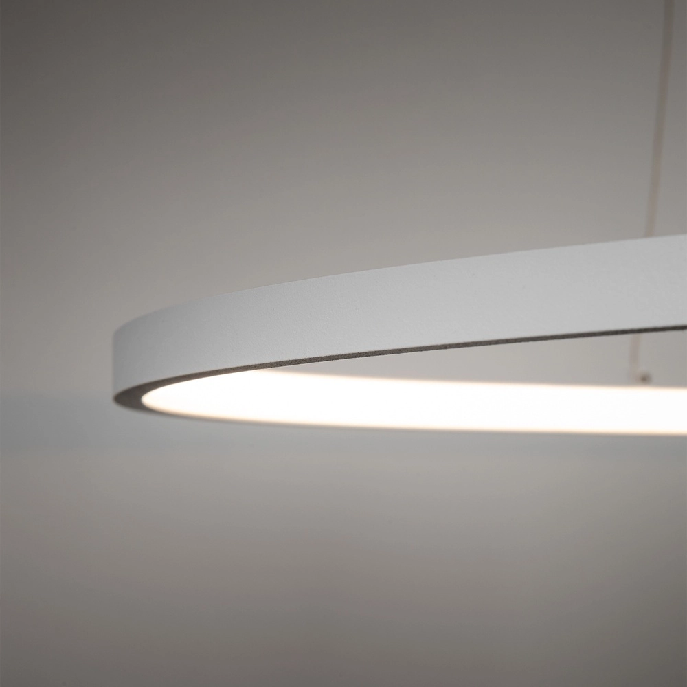 Lampe pendante de conception Circolo Led blanc Ø 60 cm horizontal Lyora 5903139116046
