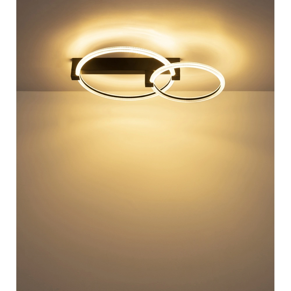 Lampe de plafond noire Fletcher Conception Globo 9007371589289