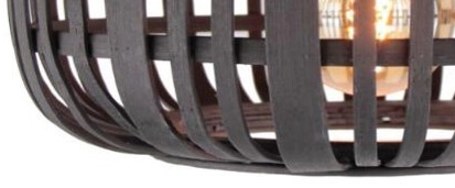 Plafonnier Woodrow 32 cm noir Brilliant 4004353395291