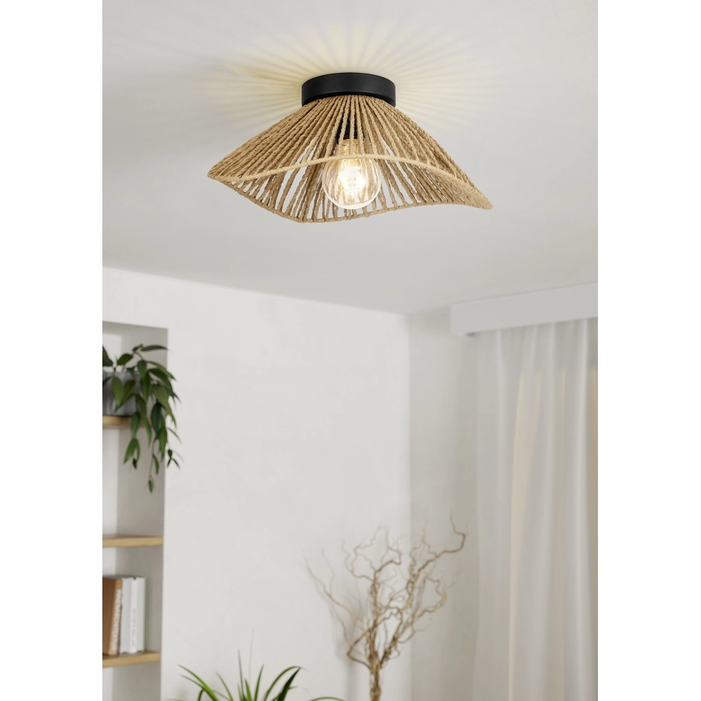 Lampe de plafond en corde Lavister Ø 39cm Eglo 9002759440718
