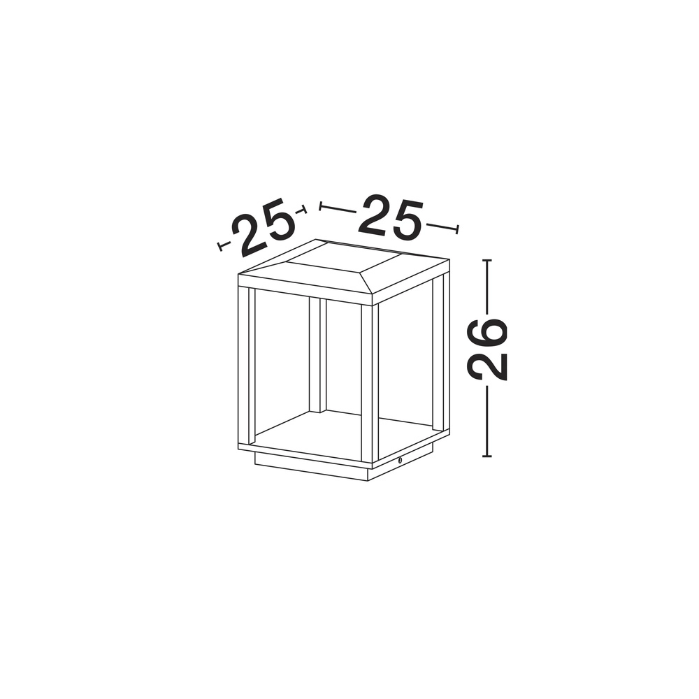 Lampe carrée Prive 26cm Lyora 5212017453167