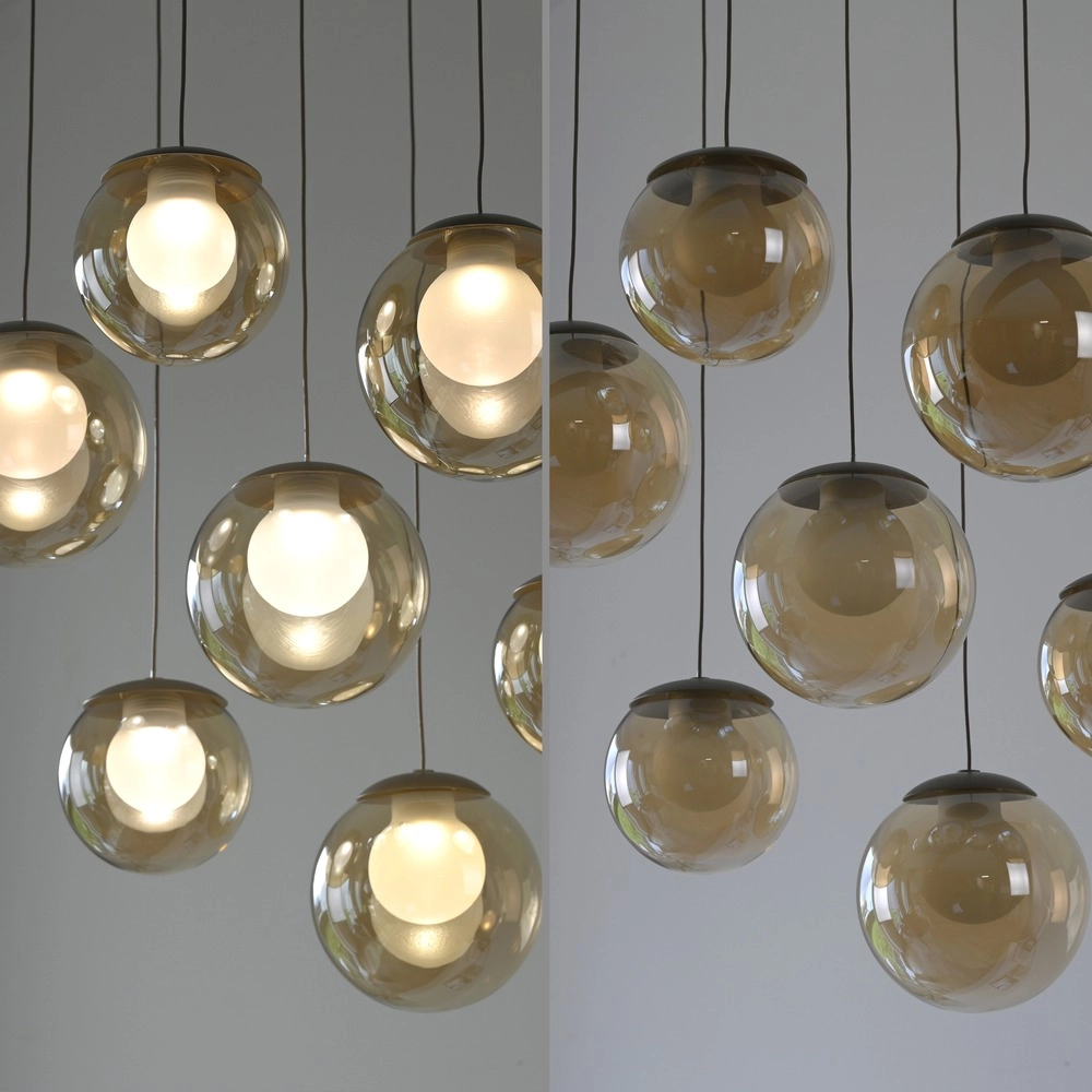 Lampe suspendue à 7 lampes Pure Popup Bronce Paul Neuhaus 4012248396681