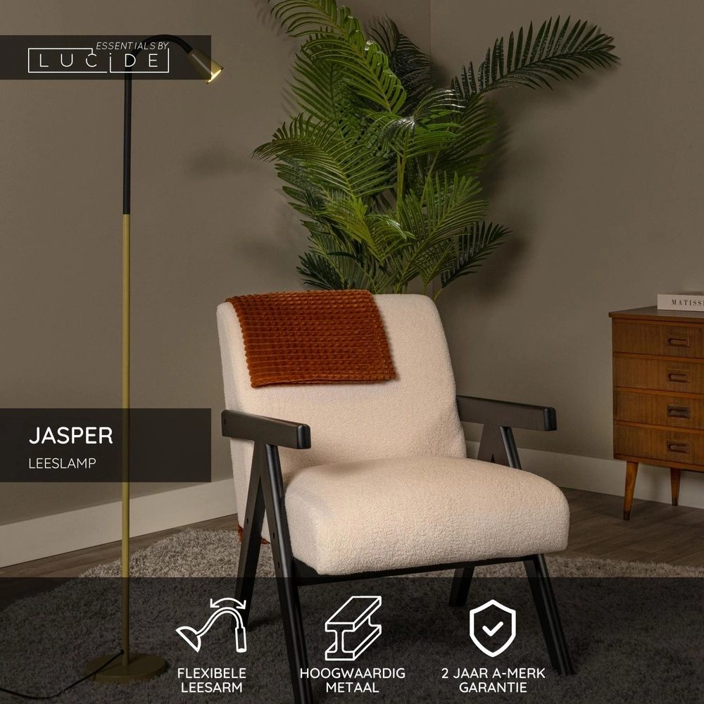 Lampe de lecture Jasper Vert Lucide 5411212650337