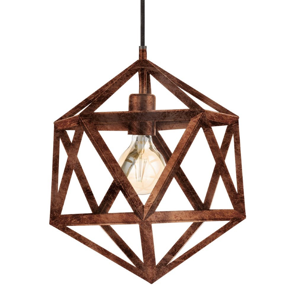 Lampe à suspension Embleton 30,5cm cuivre antique