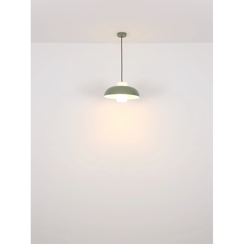 Lampe pendante moderne Lowe vert Ø 38cm Globo 9007371515165