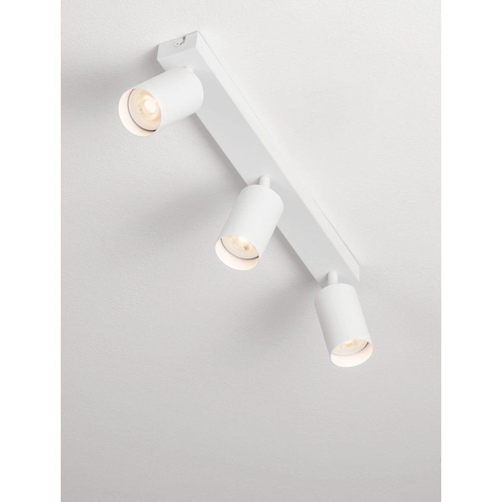 Spot de plafond Reig 3 lumières blanc