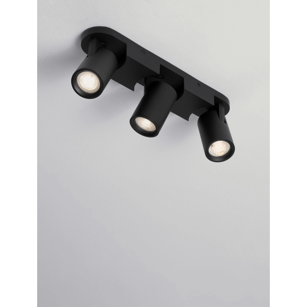Spot de plafond Esto 3 lumières noir Lyora 5212017453457